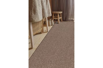 Titan Tuftet teppe 80x320 cm - Brun - Tekstiler & tepper - Teppe & matte - Moderne matte - Friezematte