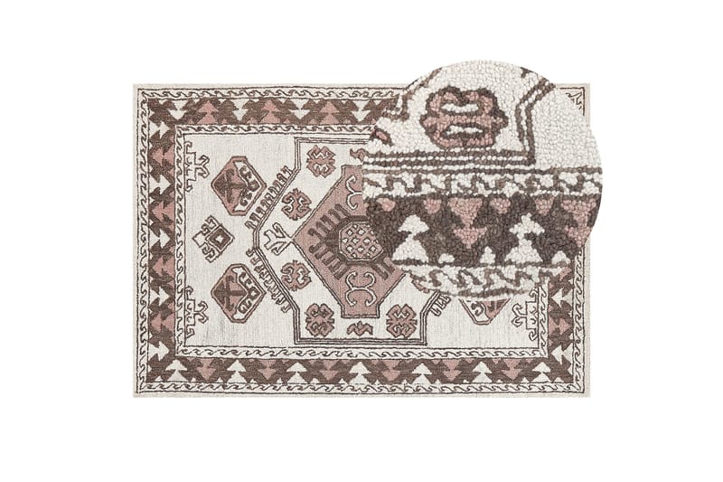 Tomarza Ullteppe 140x200 cm - Brun - Tekstiler & tepper - Teppe & matte - Moderne matte - Ullteppe