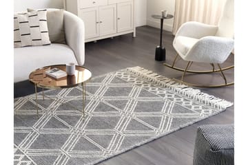 Toprakkale Ullteppe 160x230 cm - Grå - Tekstiler & tepper - Teppe & matte - Moderne matte - Ullteppe