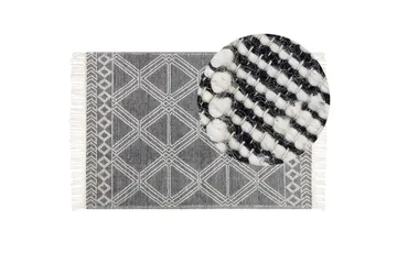 Toprakkale Ullteppe 160x230 cm - Grå - Tekstiler & tepper - Teppe & matte - Moderne matte - Ullteppe