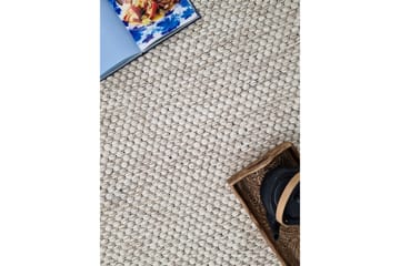 Torekov Ullteppe Ø240 cm Rund - Krem - Tekstiler & tepper - Teppe & matte - Moderne matte - Ullteppe
