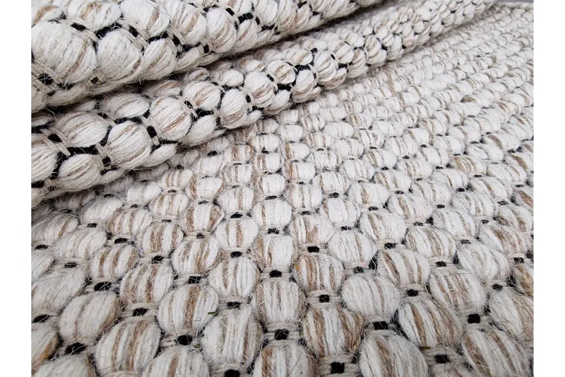 Torekov Ullteppe 75x150 cm - Krem - Tekstiler & tepper - Teppe & matte - Moderne matte - Ullteppe
