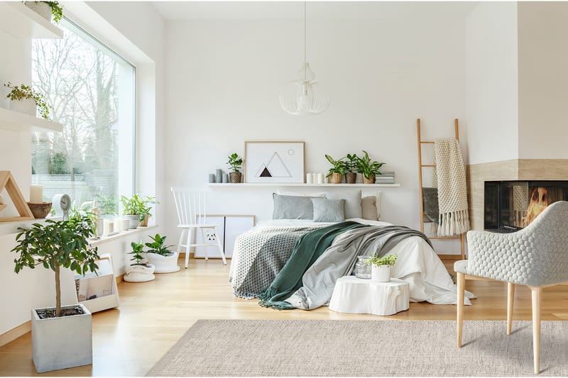 Torsby Ullteppe 140x200 cm Rektangulær - Beige - Tekstiler & tepper - Teppe & matte - Moderne matte - Ullteppe