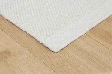 Torsby Ullteppe 140x200 cm Rektangulær - Hvit - Tekstiler & tepper - Teppe & matte - Moderne matte - Ullteppe