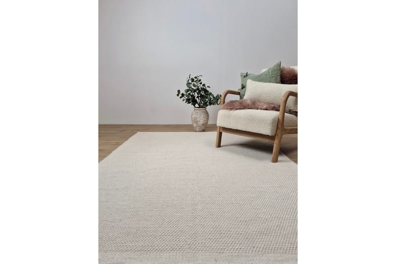 Torsby Ullteppe 200x290 cm Rektangulær - Hvit - Tekstiler & tepper - Teppe & matte - Moderne matte - Ullteppe