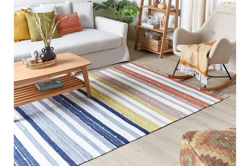 Tozakli Ryeteppe 160x230 cm - Blå - Tekstiler & tepper - Teppe & matte - Moderne matte - Ryetepper