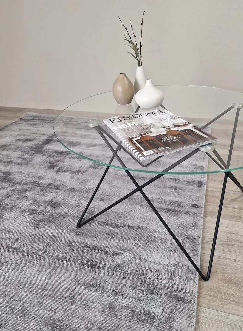 Tribeca Viskosmatte 160x230 cm Rektangulær - Grå - Tekstiler & tepper - Teppe & matte - Moderne matte - Viskosematter