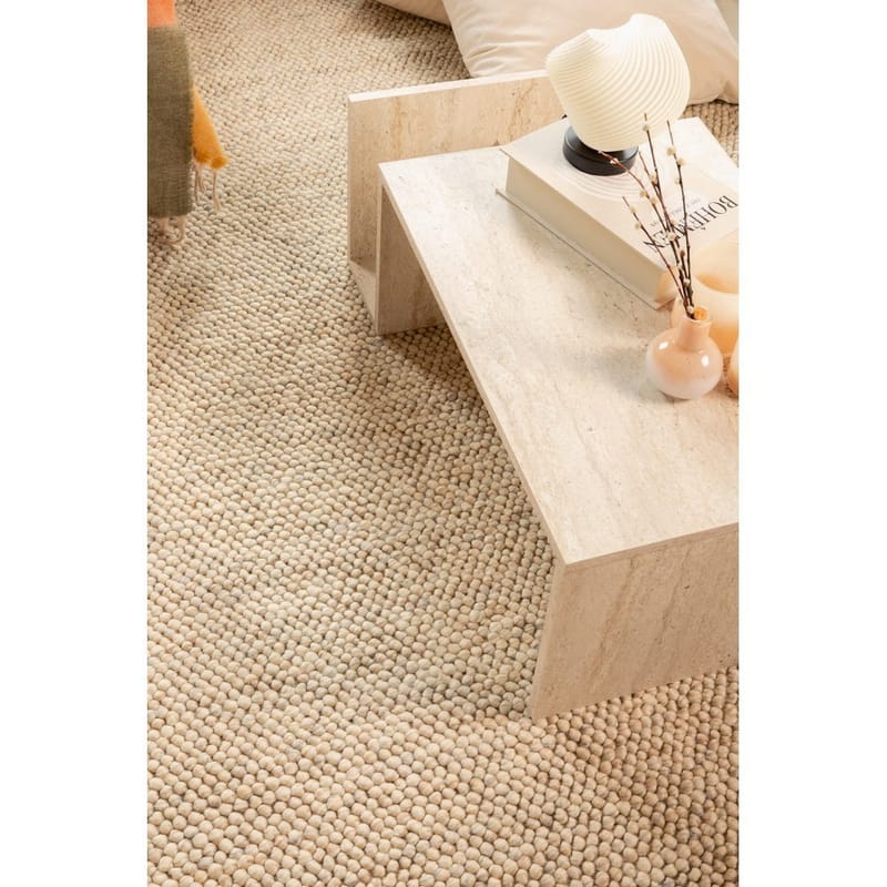 Ullmatte Bubble Kvadrat - 200 x 200 cm, sand - Tekstiler & tepper - Teppe & matte - Moderne matte - Ullteppe