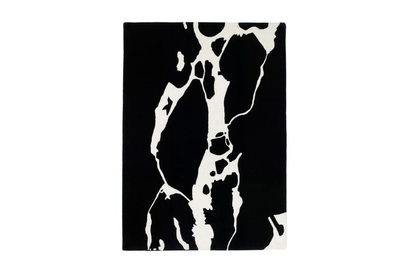 Ullmatte City of Islands 140x200 Svart/Hvit - Etol - Ullteppe