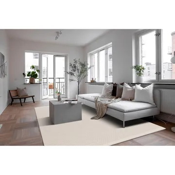 Ullmatte Gotti - 140x200 cm, Hvit - Tekstiler & tepper - Teppe & matte - Moderne matte - Ullteppe