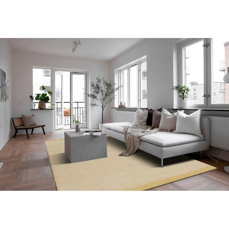 Ullmatte Gotti - 160x230 cm, Gul - Tekstiler & tepper - Teppe & matte - Moderne matte - Ullteppe