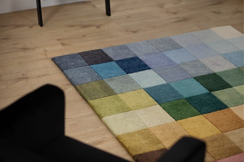 Ullmatte Insignia Cube 240x340 cm - Flerfarget - Ullteppe - Store tepper
