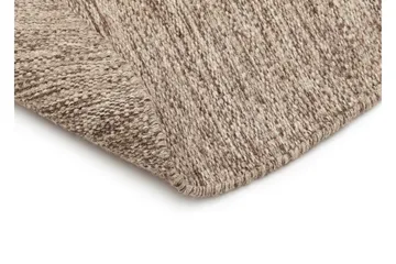 Birka Ullmatte Rund 160 cm - Mørk lin - Tekstiler & tepper - Teppe & matte - Moderne matte - Ullteppe