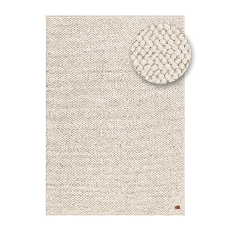 Ullteppe Bubble - 160x230 cm, Krem - Tekstiler & tepper - Teppe & matte - Moderne matte - Ullteppe