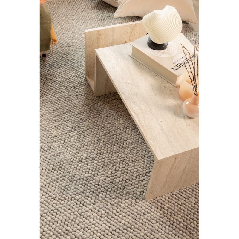 Ullteppe Bubble Kvadrat - 200x200 cm, Grå - Tekstiler & tepper - Teppe & matte - Moderne matte - Ullteppe