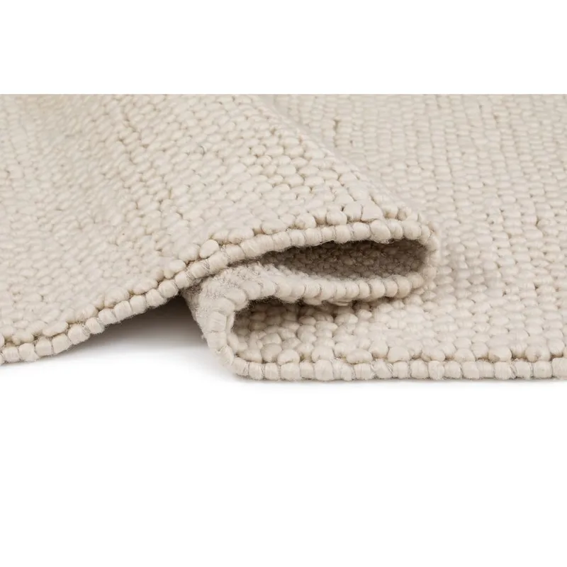 Ullteppe Bubble Kvadrat - 200x200 cm, Krem - Tekstiler & tepper - Teppe & matte - Moderne matte - Ullteppe