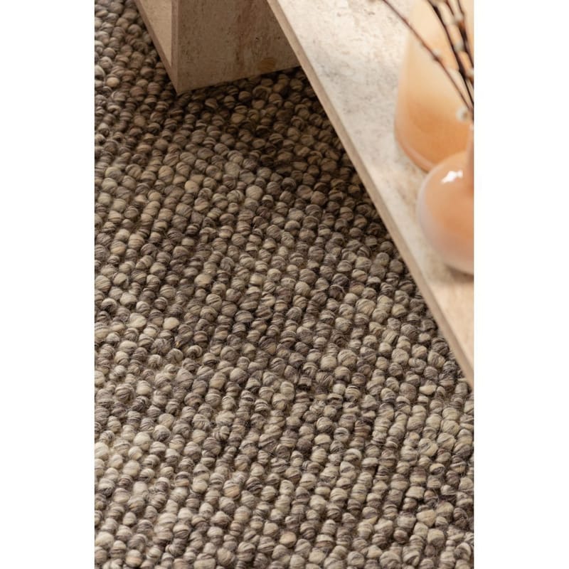 Ullteppe Bubble Kvadrat - 200x200 cm, Taupe - Tekstiler & tepper - Teppe & matte - Moderne matte - Ullteppe