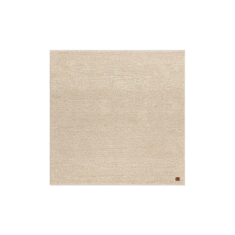 Ullteppe Bubble Kvadrat, 240x240 cm, Natur