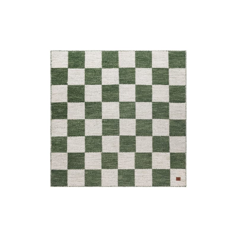 Ullteppe Chessie Kvadrat - 200x200 cm, Smaragdgrønn - Tekstiler & tepper - Teppe & matte - Moderne matte - Ullteppe