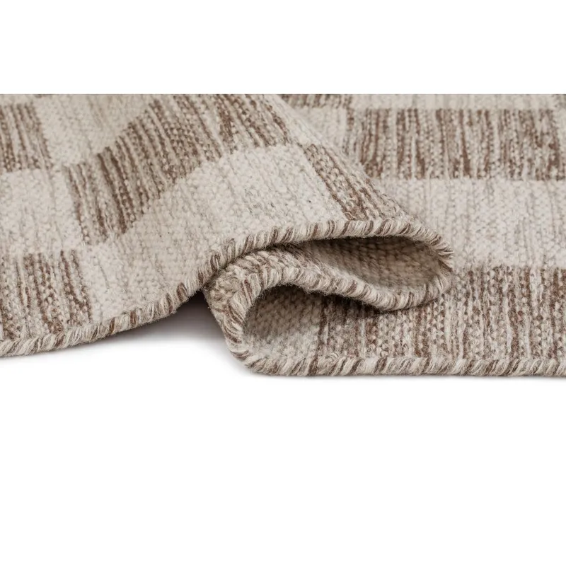 Ullteppe Chessie Kvadrat - 250x250 cm, Mørklinne - Tekstiler & tepper - Teppe & matte - Moderne matte - Ullteppe