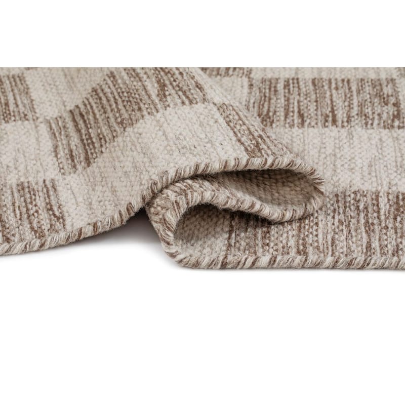 Ullteppe Chessie Kvadrat - 250x250 cm, Mørklinne - Tekstiler & tepper - Teppe & matte - Moderne matte - Ullteppe