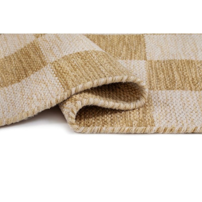 Ullteppe Chessie Kvadrat - 250x250 cm, Oker-gul - Tekstiler & tepper - Teppe & matte - Moderne matte - Ullteppe