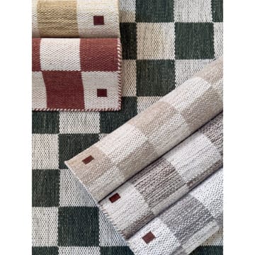 Ullteppe Chessie Kvadrat - 250x250 cm, Smaragdgrønn - Tekstiler & tepper - Teppe & matte - Moderne matte - Ullteppe