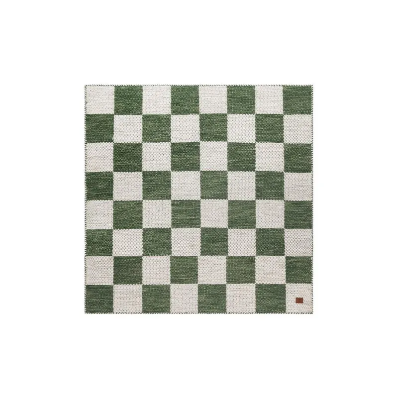 Ullteppe Chessie Kvadrat, 300x300 cm, Smaragdgrønn