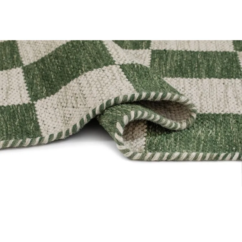 Ullteppe Chessie Kvadrat - 300x300 cm, Smaragdgrønn - Tekstiler & tepper - Teppe & matte - Moderne matte - Ullteppe