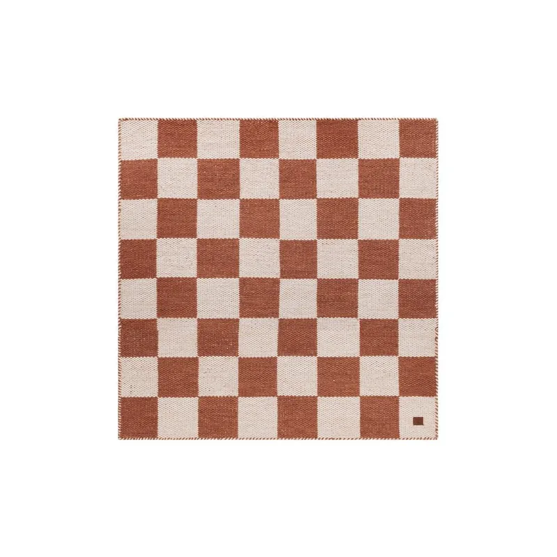 Ullteppe Chessie Kvadrat - 300x300 cm, Terrakotta - Tekstiler & tepper - Teppe & matte - Moderne matte - Ullteppe