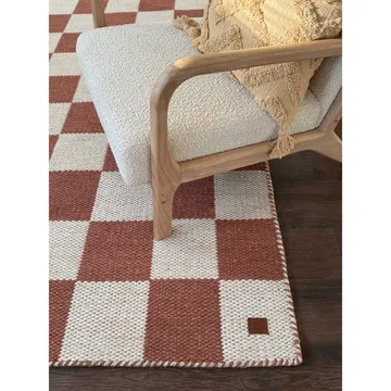 Ullteppe Chessie Kvadrat - 300x300 cm, Terrakotta - Tekstiler & tepper - Teppe & matte - Moderne matte - Ullteppe