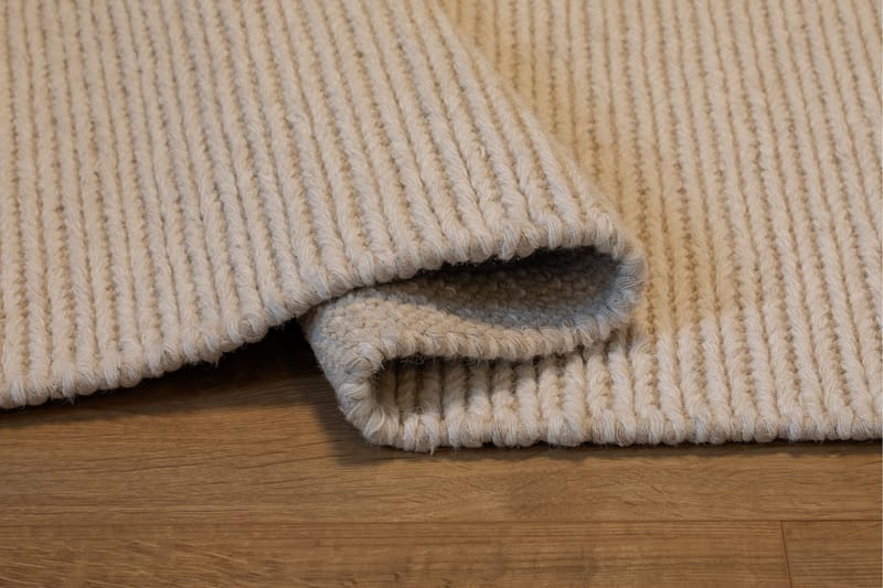 Dalarö Ullmatte 240 cm Rund - Hvit - Tekstiler & tepper - Teppe & matte - Moderne matte - Ullteppe