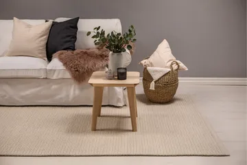 Dalarö Ullmatte 240x340 cm - Hvit - Tekstiler & tepper - Teppe & matte - Moderne matte - Ullteppe