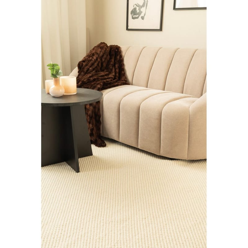 Ullteppe Ekeby Kvadrat - 240x240 cm, Hvit - Tekstiler & tepper - Teppe & matte - Moderne matte - Ullteppe