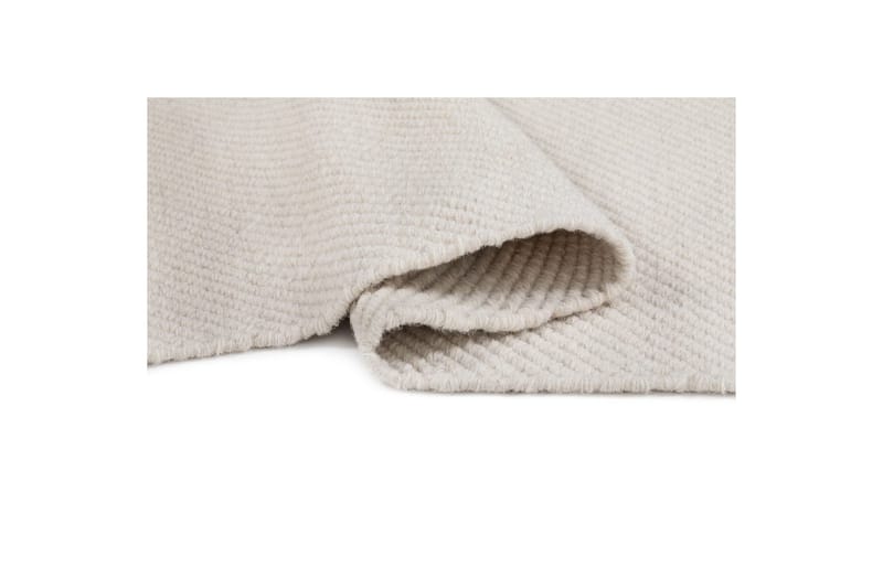 Ullteppe Ekeby Kvadrat - 240x240 cm, Hvit - Tekstiler & tepper - Teppe & matte - Moderne matte - Ullteppe