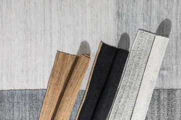 Ganga Ullmatte 200x300 - Hvit/Grå - Tekstiler & tepper - Teppe & matte - Moderne matte - Ullteppe