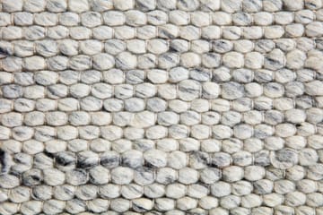 Ganga Ullmatte 200x300 - Hvit/Grå - Tekstiler & tepper - Teppe & matte - Moderne matte - Ullteppe