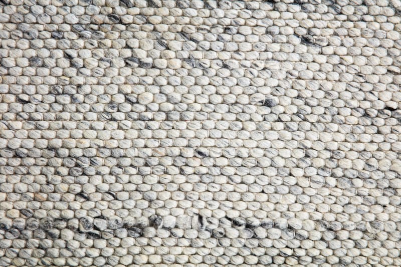 Ganga Ullmatte 200x300 - Hvit/Grå - Tekstiler & tepper - Teppe & matte - Moderne matte - Ullteppe