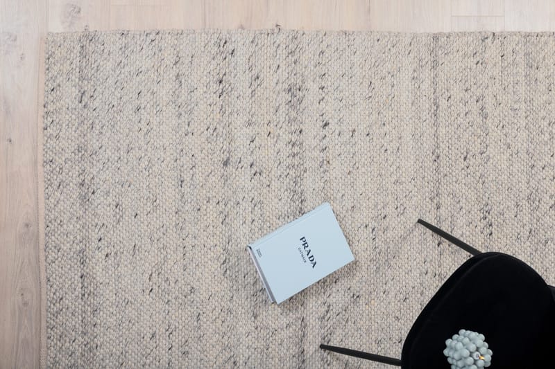 Ganga Ullmatte 200x300 - Hvit/Grå - Tekstiler & tepper - Teppe & matte - Moderne matte - Ullteppe