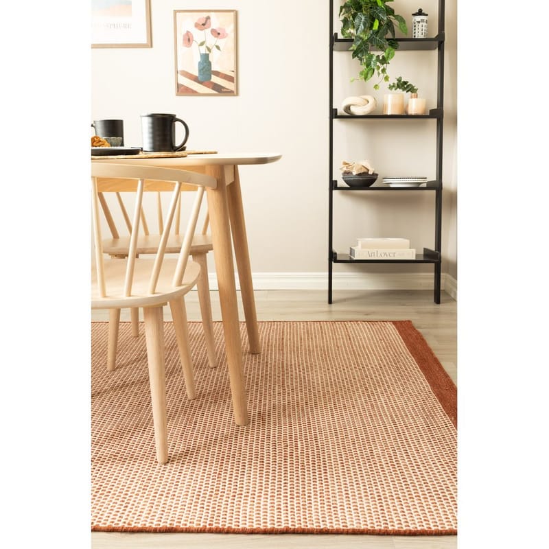 Ullteppe Gotti - 140x200 cm, Terracotta - Tekstiler & tepper - Teppe & matte - Moderne matte - Ullteppe