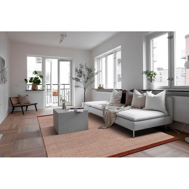 Ullteppe Gotti - 140x200 cm, Terracotta - Tekstiler & tepper - Teppe & matte - Moderne matte - Ullteppe