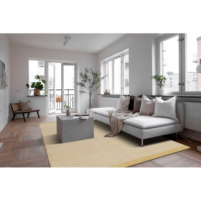 Ullteppe Gotti - 200x300 cm, Gul - Tekstiler & tepper - Teppe & matte - Moderne matte - Ullteppe