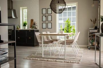 Gudha Ullmatte 170x240 cm - Beige/Blå - Tekstiler & tepper - Teppe & matte - Moderne matte - Ullteppe