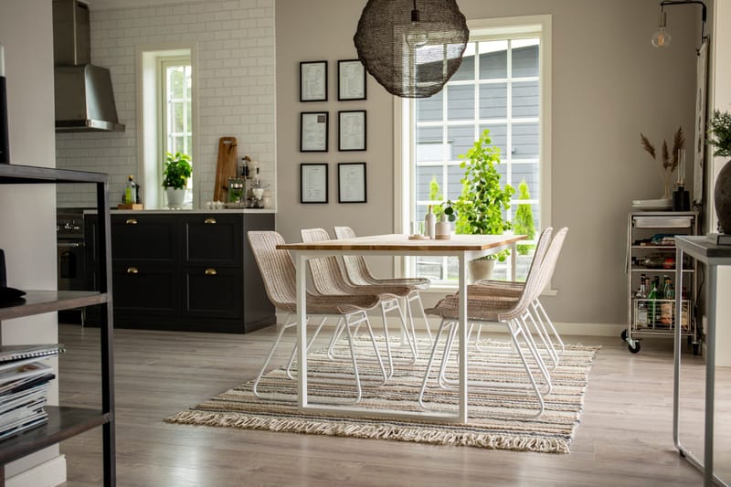 Gudha Ullmatte 170x240 cm - Beige/Blå - Tekstiler & tepper - Teppe & matte - Moderne matte - Ullteppe