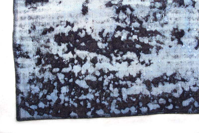 Håndknyttet Vintage Matte Ull Mørkeblå 136x192 cm - Mørkeblå - Ullteppe