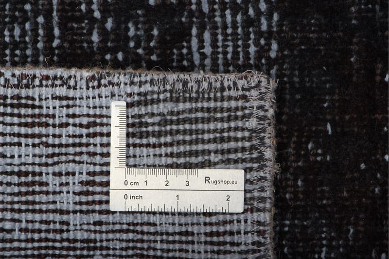 Håndknyttet Vintage Matte Ull Mørkegrå 100x156 cm - Mørkegrå - Ullteppe