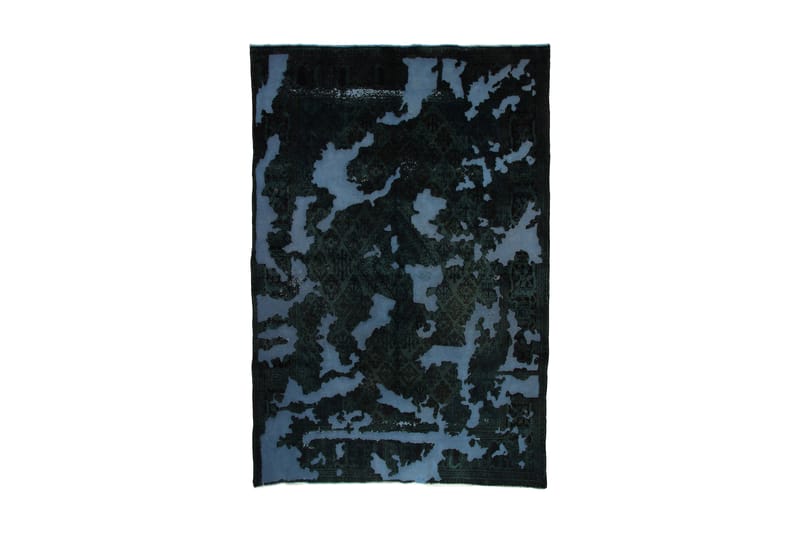 Håndknyttet Vintage Matte Ull Mørkegrønn/Blå 209x308 cm - Blå|Mørkegrønn - Ullteppe