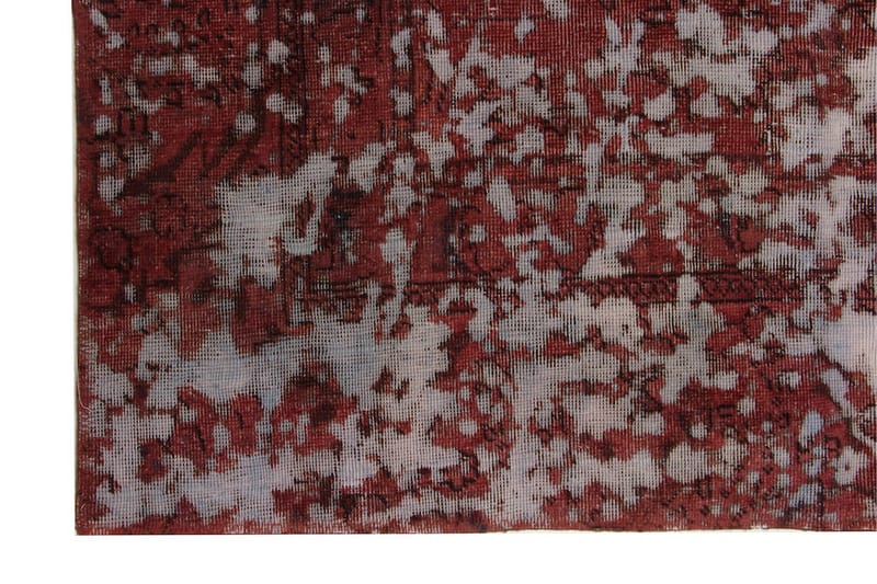 Håndknyttet Vintage Matte Ull Rød 130x206 cm - Rød - Ullteppe
