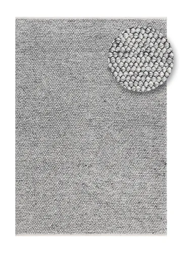 Håndvevd teppe KM Home Bubble 140x200 cm Grå - Grå - Tekstiler & tepper - Teppe & matte - Moderne matte - Ullteppe