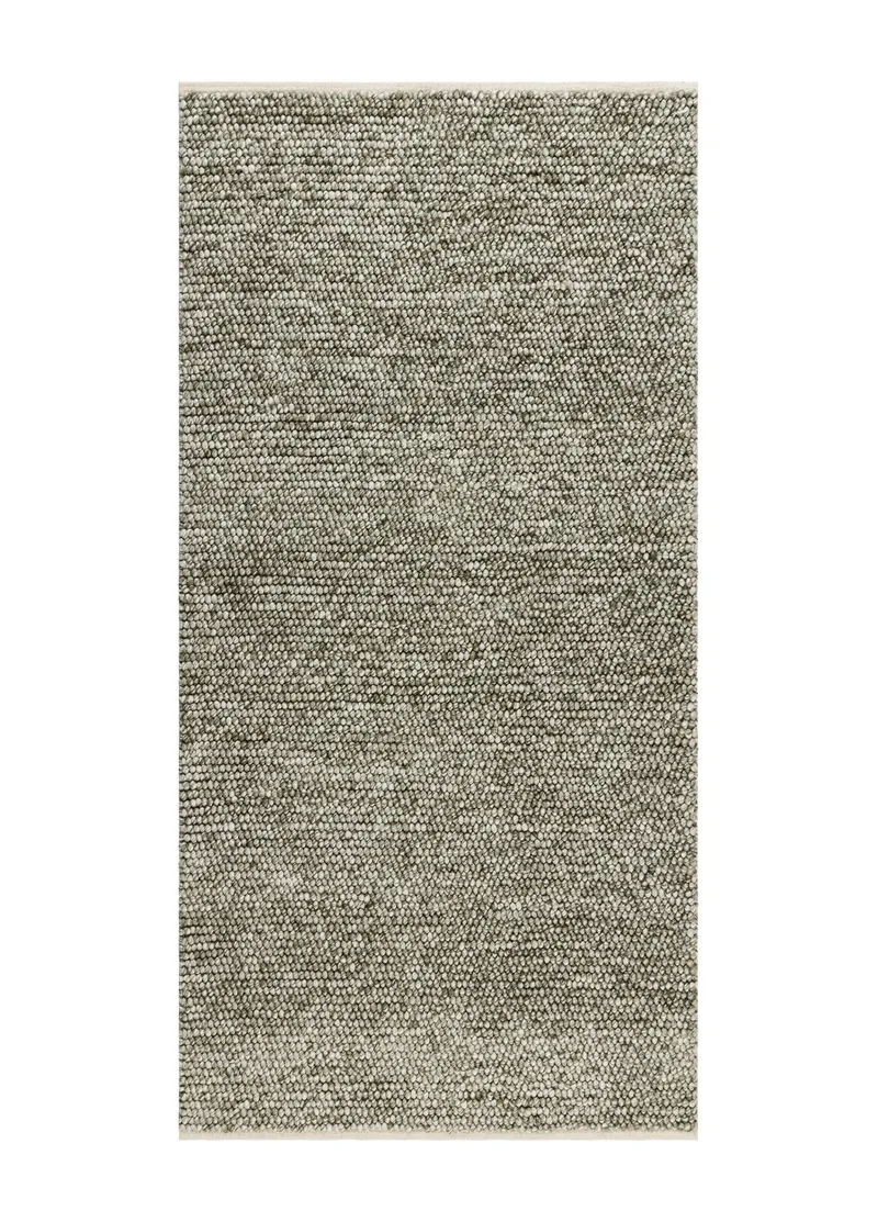 Håndvevd teppe KM Home Bubble 75x150 cm Olivengrønn, Olivengrønn